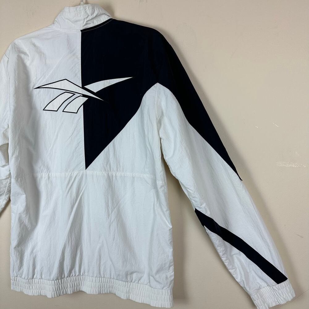Reebok Mens Windbreaker Jacket Size Medium‎ Athletic Retro Y2K Baggy Streetwear - Picture 6 of 14